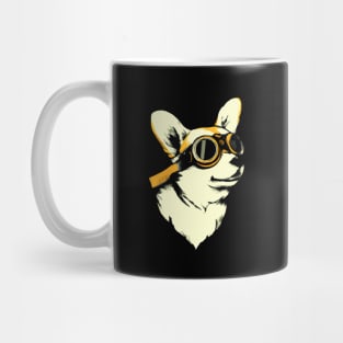 Pilot Corgi Dog Owner Welsh Corgi Funny Dog Mug